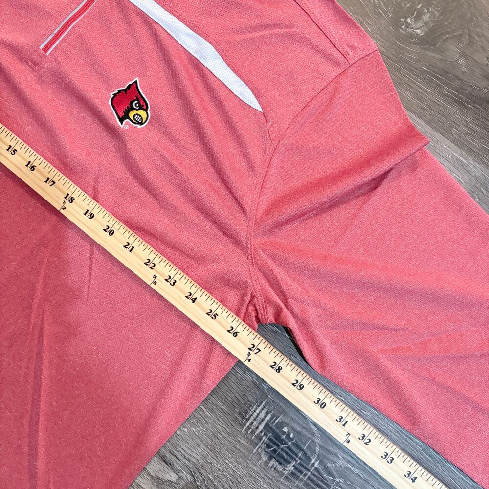 Crable Louisville Cardinals 1/4 Zip L/S Pullover Sweatshirt Light Sz XXL - NWT - Picture 4 of 8